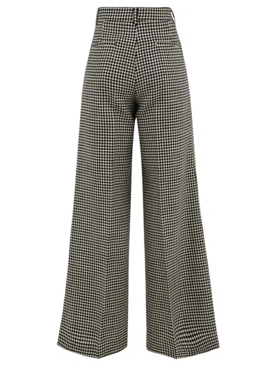 Douuod Trousers Black In Burgundy