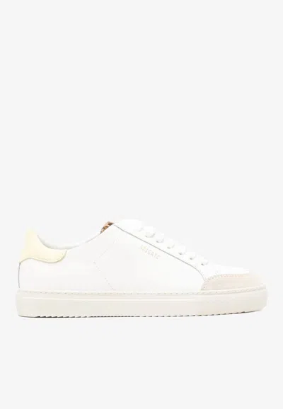 Axel Arigato Round Toe Rubber Sole Contrast Heel In White