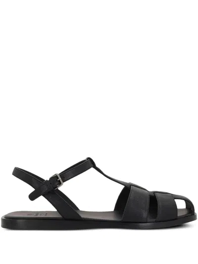 Church's Heeled Sandals With Flat Sole And Open Toe In Black