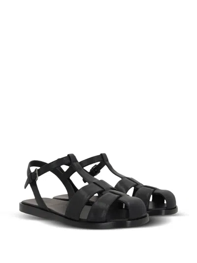 Church's Heeled Sandals With Flat Sole And Open Toe In Black