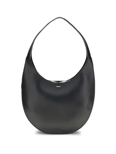 Coperni Medium Soft Swipe Leather Shoulder Bag In Black