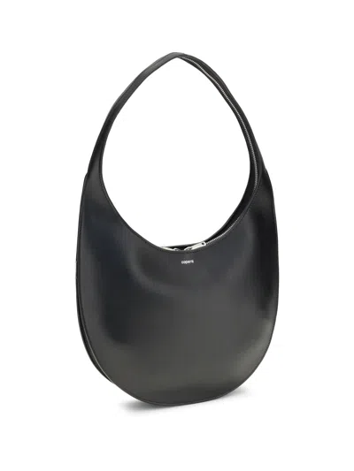 Coperni Medium Soft Swipe Leather Shoulder Bag In Black