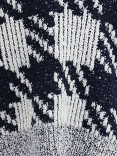 Dries Van Noten Macao V Neck Sweater In Blue