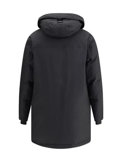 Dsquared2 Quilted Multipocket Parka With Hood In Blue