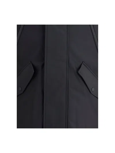 Dsquared2 Quilted Multipocket Parka With Hood In Blue