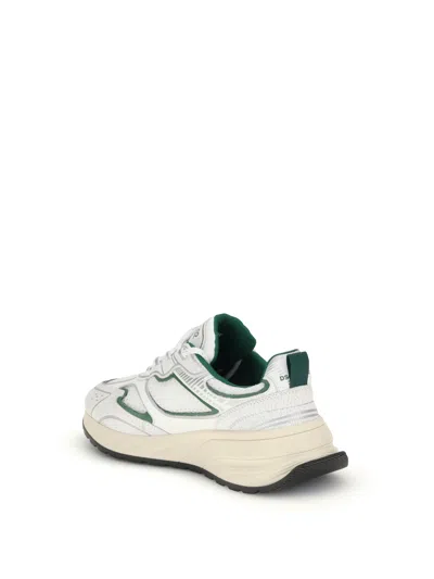 Dsquared2 Textured Mesh Sneakers Rubber Sole Pull Tab In White