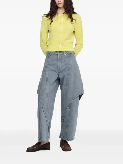 Jw Anderson "sculptural" Jeans In Gray
