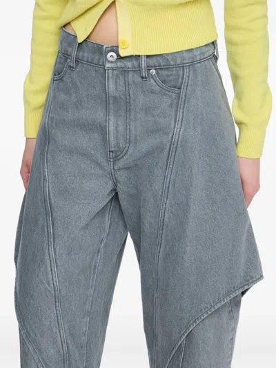 Jw Anderson "sculptural" Jeans In Gray