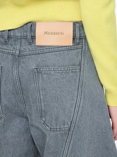 Jw Anderson "sculptural" Jeans In Gray