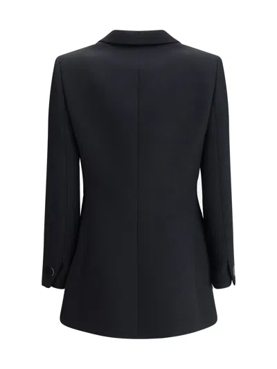 Giorgio Armani Technical Scuba Single-breasted Jacket In Black