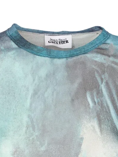 Jean Paul Gaultier "water" Mesh T-shirt In Green