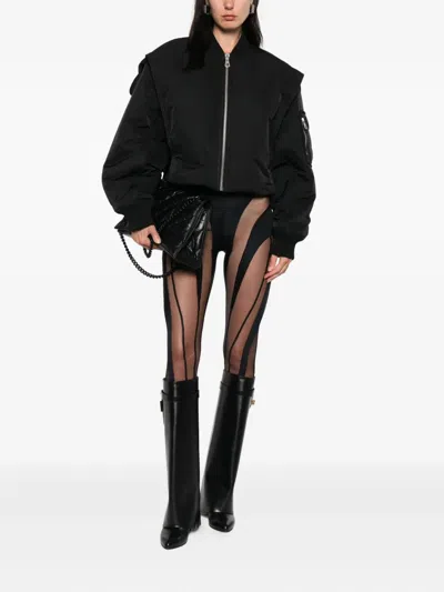 Jean Paul Gaultier Short Zip-up Jacket In Black