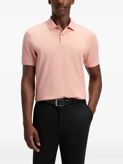 Hugo Boss Button-placket Polo Shirt In Pattern