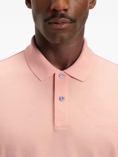 Hugo Boss Button-placket Polo Shirt In Pattern