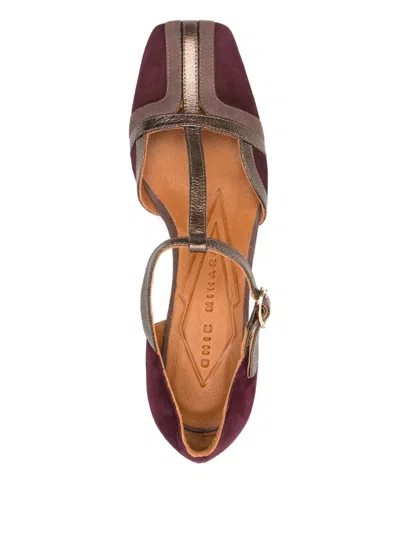 Chie Mihara 60mm T-bar Block-heel Pumps In Red