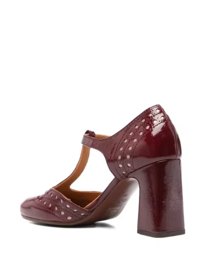 Chie Mihara Mante Pumps In Bordeaux Leather In Burgundy