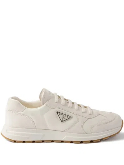 Prada Prax 01 Re-nylon Sneakers In Metallic