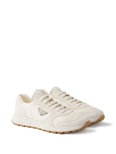 Prada Prax 01 Re-nylon Sneakers In Metallic