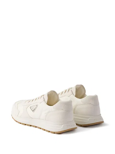 Prada Prax 01 Re-nylon Sneakers In Metallic