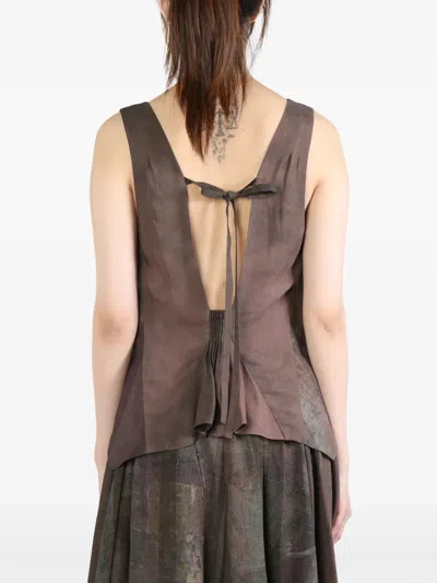 Ziggy Chen Collaged Graphic-print Top In Multi