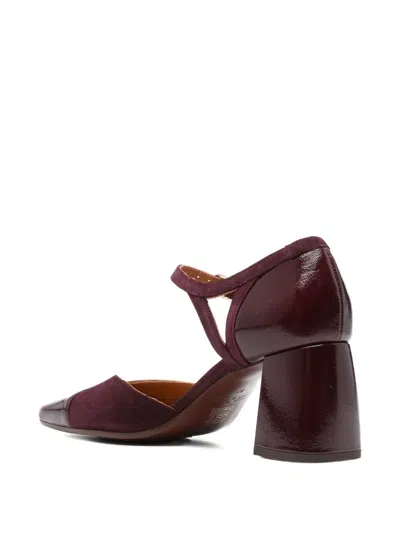 Chie Mihara 70mm Block-heel Ankle-strap Pumps In Red