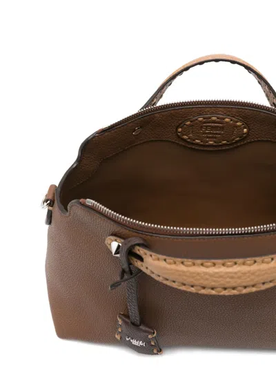 Fendi Michael Kors Black Leather Bags In Brown