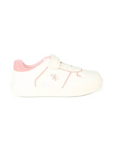 Calvin Klein Logo Sneakers In White