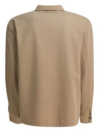 Altum Beige Cotton Jacket In Brown