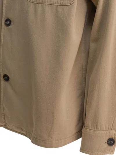 Altum Beige Cotton Jacket In Brown