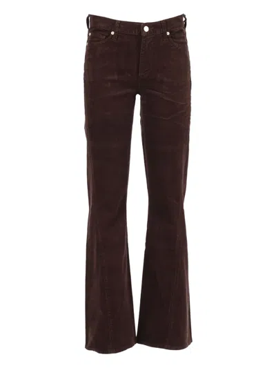 7 For All Mankind Twisted Dojo Tailorless Corduroy Pants Corduroy Coffee Bean In Black