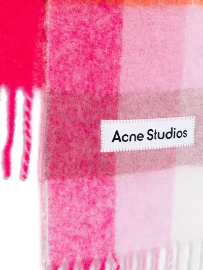 Acne Studios Checked Scarf In Multi