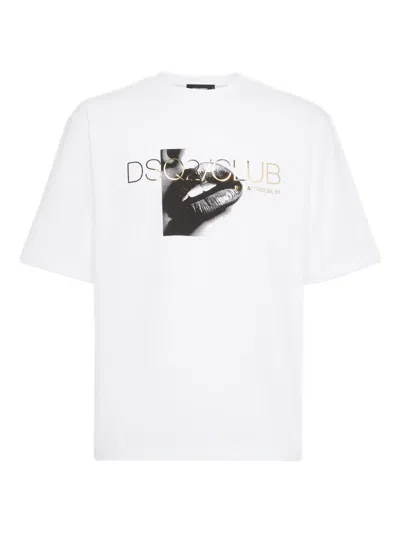 Dsquared2 Dsquared White Cotton T-shirt In White