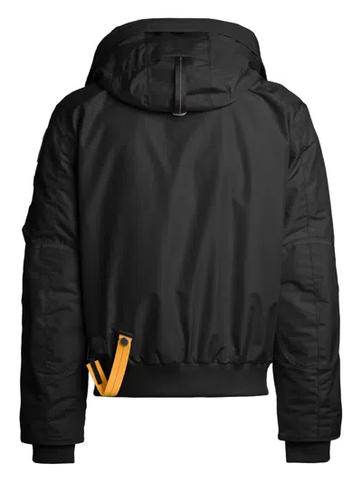 Parajumpers Black Orange Lining Bomber Jacket In Black