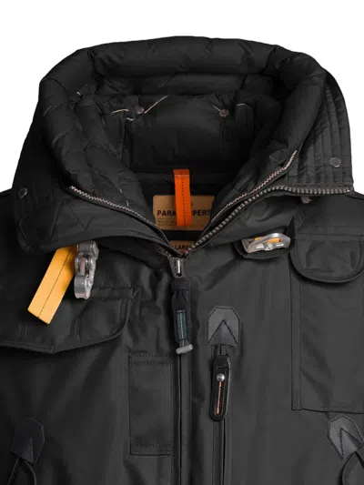 Parajumpers Black Orange Lining Bomber Jacket In Black