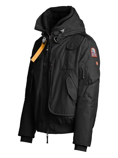Parajumpers Black Orange Lining Bomber Jacket In Black