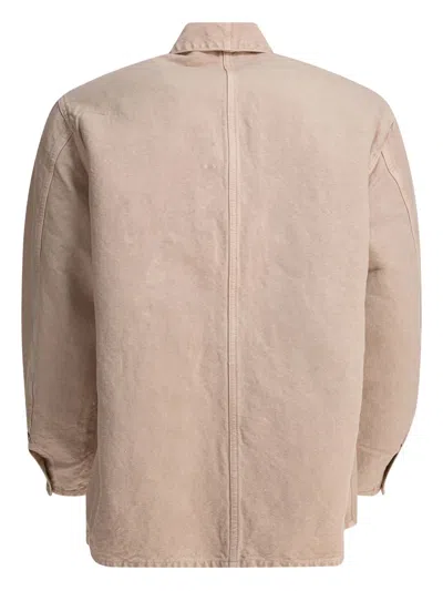Kaptain Sunshine Hemp Blend Overshirt Jacket Jackets And Coats Beige In Pink