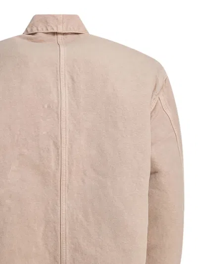 Kaptain Sunshine Hemp Blend Overshirt Jacket Jackets And Coats Beige In Pink
