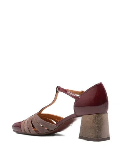 Chie Mihara 60mm T-bar Block-heel Pumps In Red