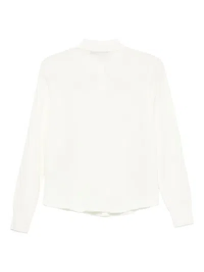 Seventy Chloé Cream Crepe Blouse In White