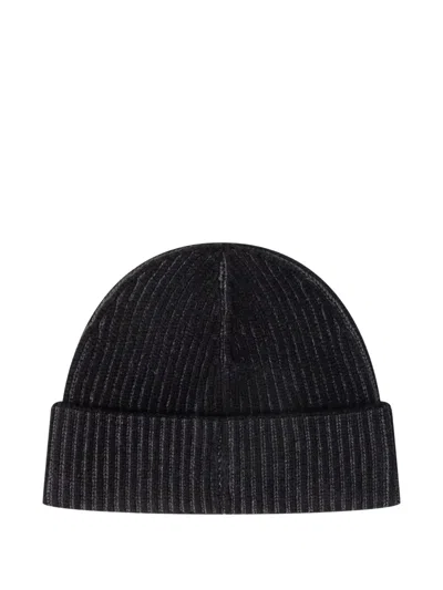 Kenzo Wool And Cotton Beanie In Black
