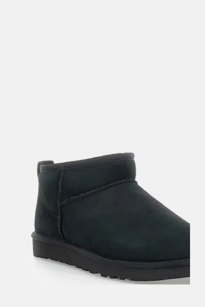 Ugg Ankle-height Sheepskin Boots With Plush Insole In Black