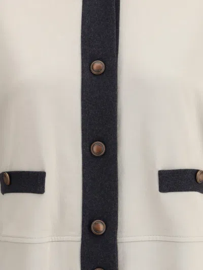 Brunello Cucinelli Plush Cardigan In White