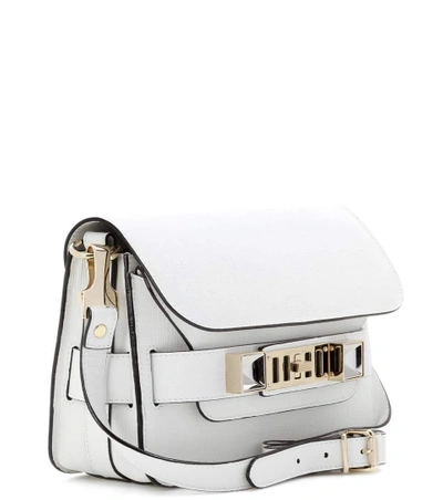 Shop Proenza Schouler Ps11 Mini Classic Leather Shoulder Bag In White