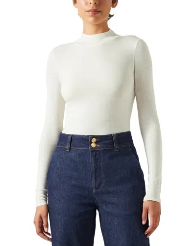 Lk Bennett Ellie Knitted Wool Top In White