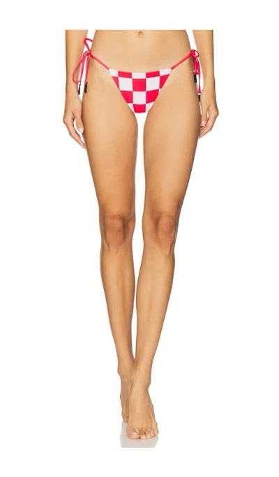 Maaji X Cherry Coke Sunflash Bikini Bottom In Red