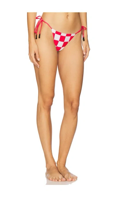 Maaji X Cherry Coke Sunflash Bikini Bottom In Red