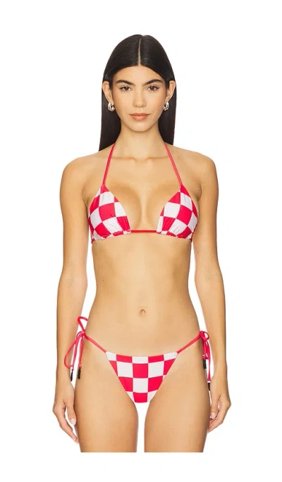 Maaji X Cherry Coke Balmy Bikini Top In Red