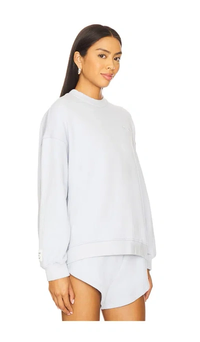 Eleven Eleven Oversized Crew Sweatshirt In Gray