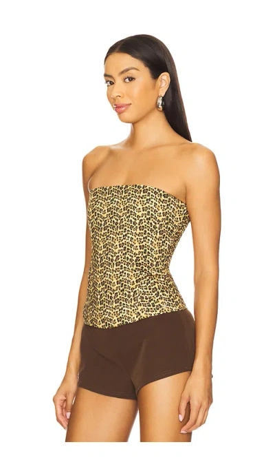 Miaou Libra Corset In Brown