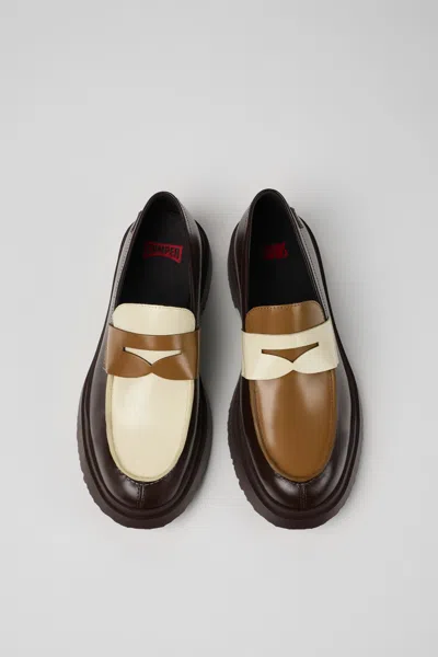 Camper Walden Twins Mismatched Colorblock Penny Loafers